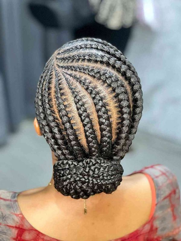 Side-parting-stitch-braids