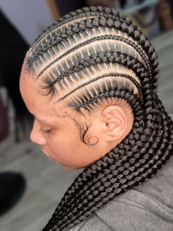 Straight-stitch-Braids 