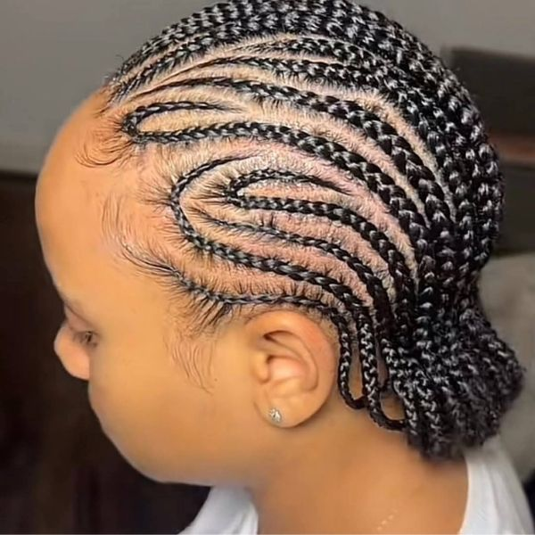 All-back-natural-weaving-hairstyles
