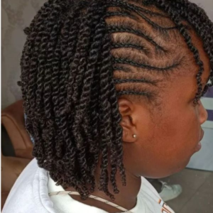 short-kinky-hairstyle-for-women-and-children