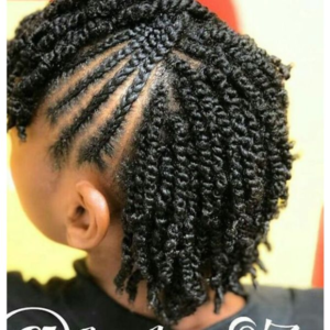 short-kinky-hairstyles-for-women-and-children