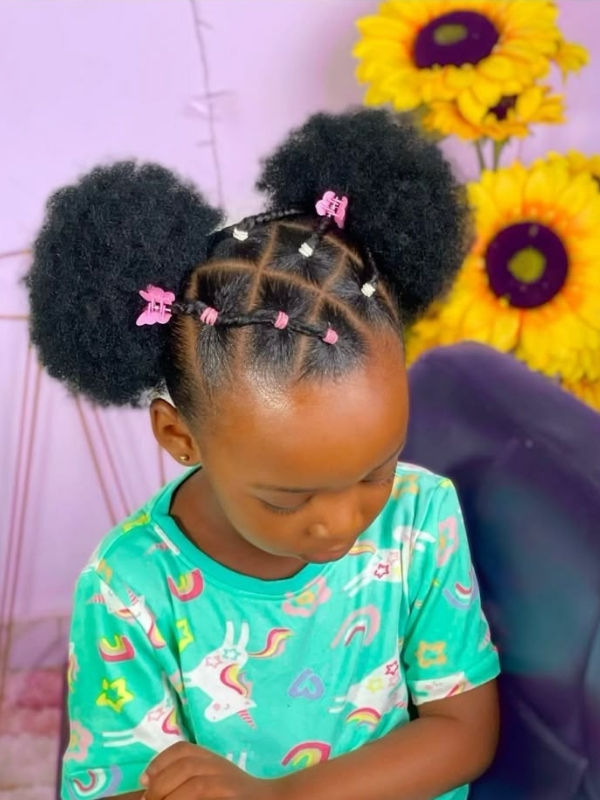Double-puff-kinky-hairstyles 