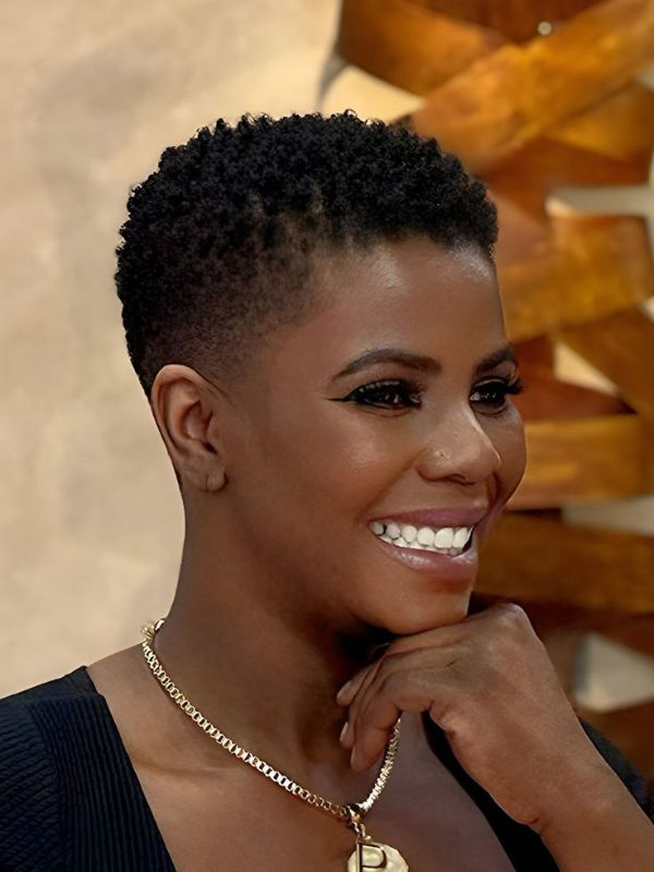 tampered-low-cut-hairstyle-for-women
