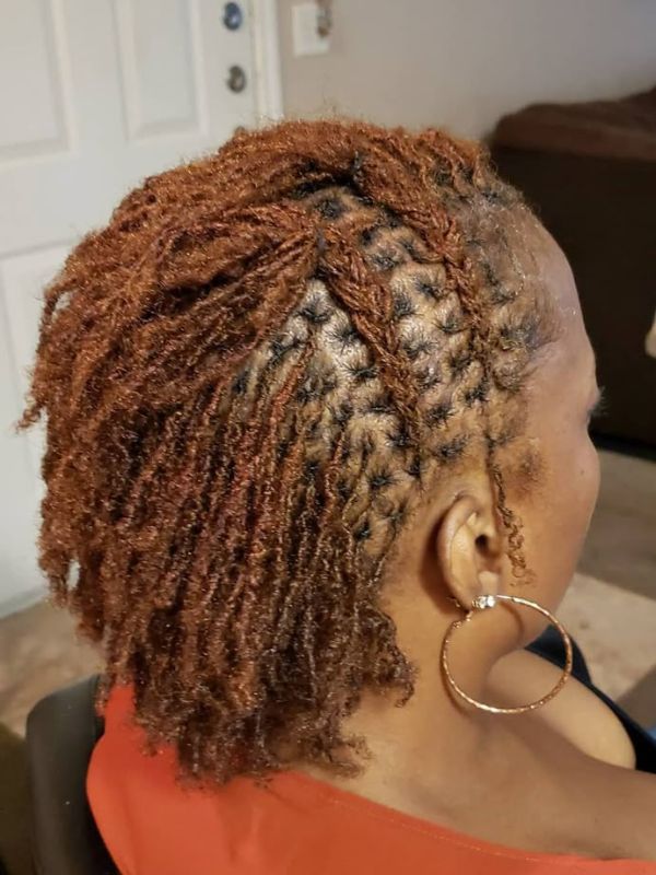 short-locs-bridal-hairstyle