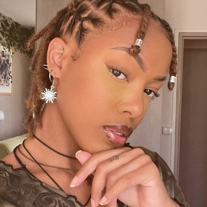 beaded-short-locs