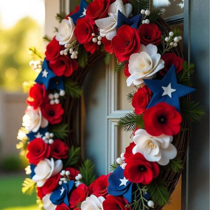 patriotic-wreath-display