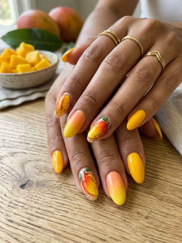 Mango-nails-for-summer