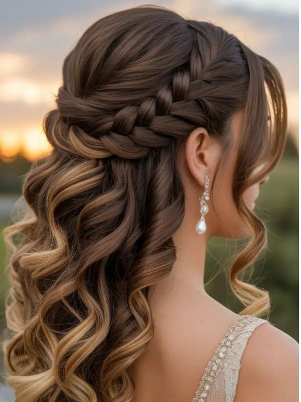 Twisted-crown-wedding-hairstyle