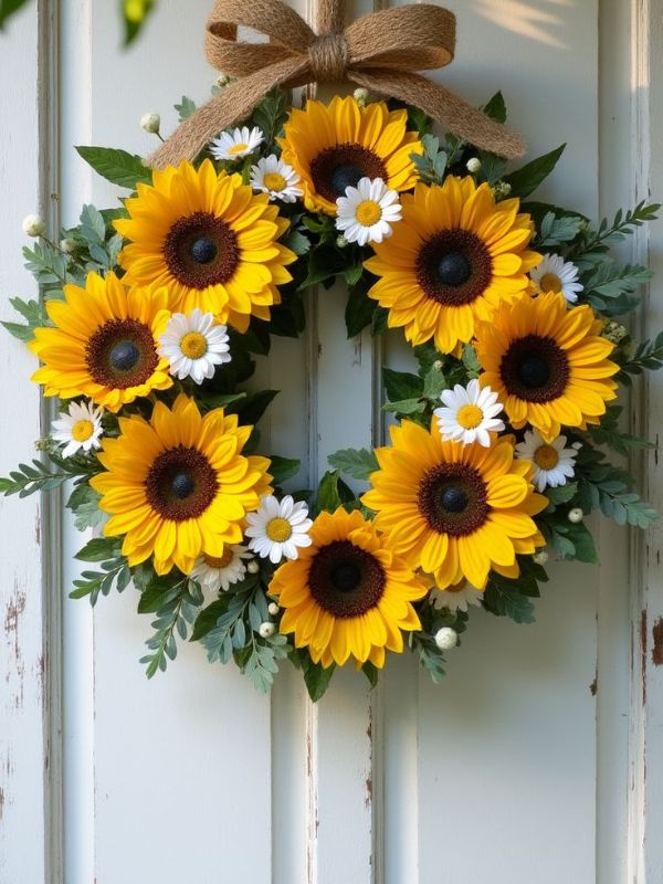 Sunflower-Summer-front-door-decor