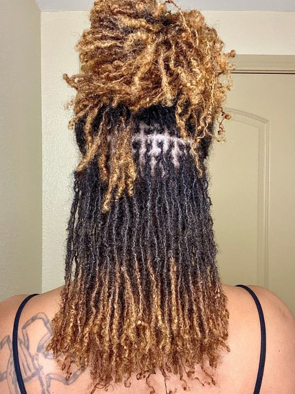 Colored-micro-locs-hairstyles
