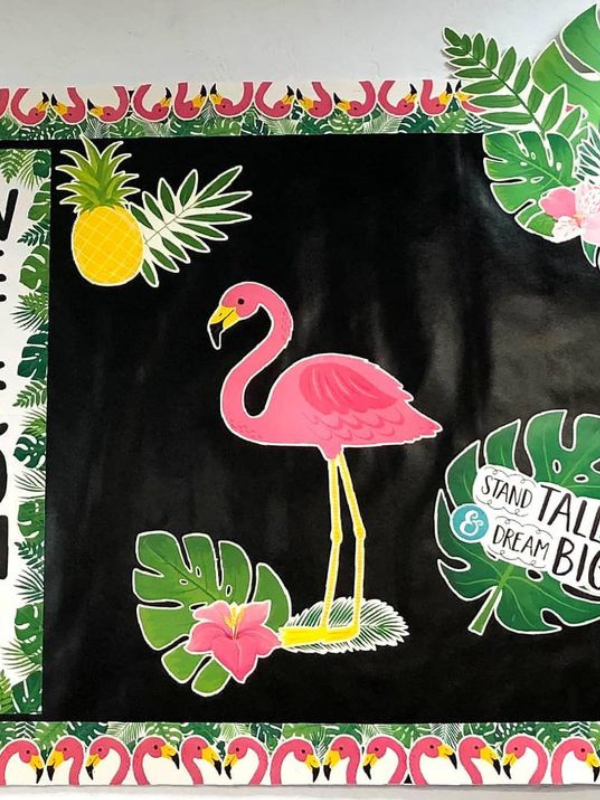 Tropical-summer-classroom-decor 