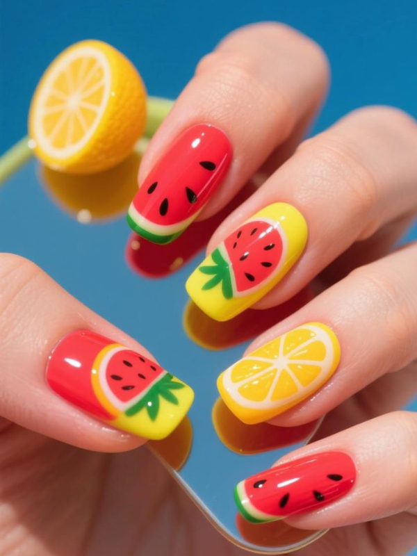 Neon-fruit-nails
