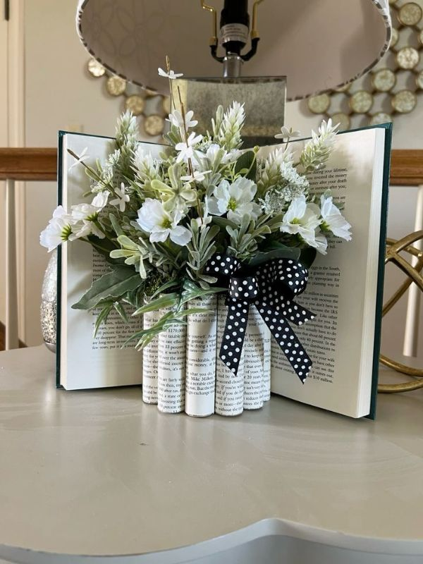 Spring-floral-book-centerpiece