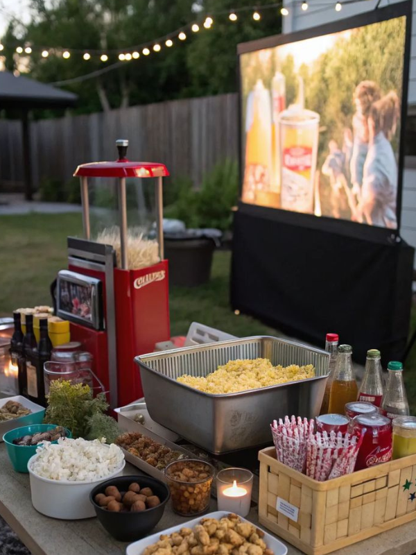 Backyard night movie ideas