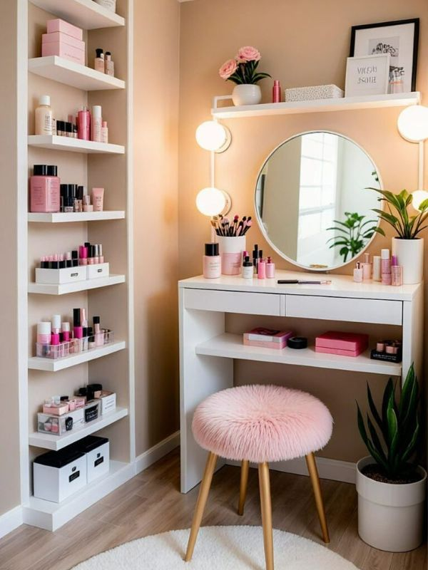 multi-functional-make-vanity-ideas-for-a small-space