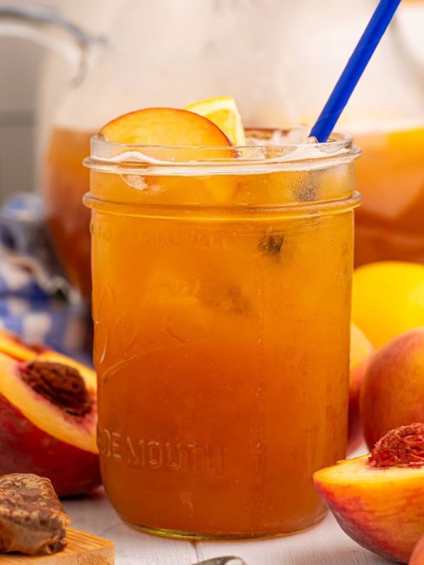 Peach-tea-moctail-summer-drink