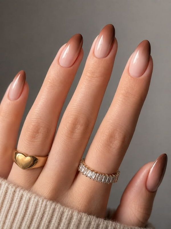 Neutral-ombre-school-nails