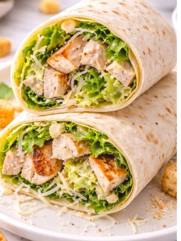 Chicken-Caesar-Wraps-no-cook-meal-for-summer