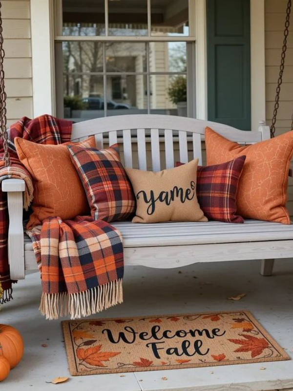 Plaid-outdoor-throw-blankets-fall-front-porch-decor