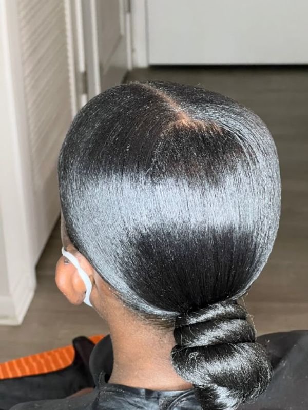 sleek-bun-school-hairstyles-for-teens