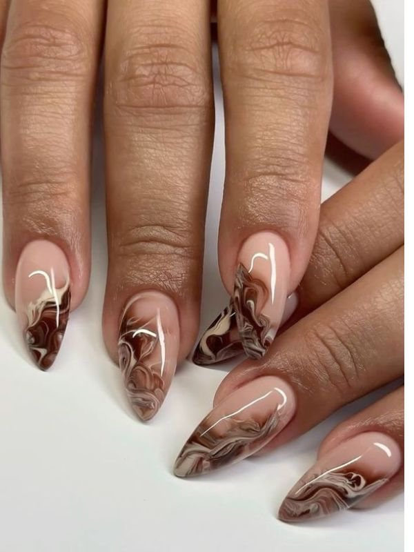 marble-brown-nail