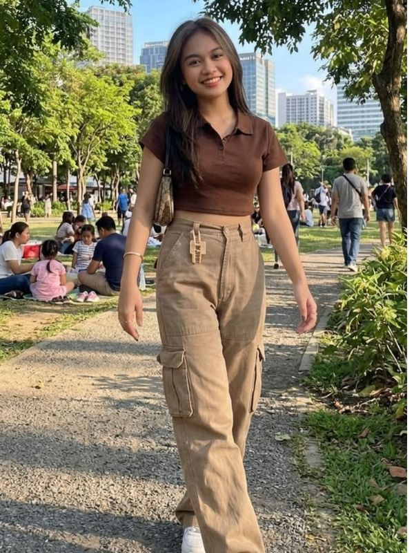 cargo-pants-and-polo-shirt-school-outfit
