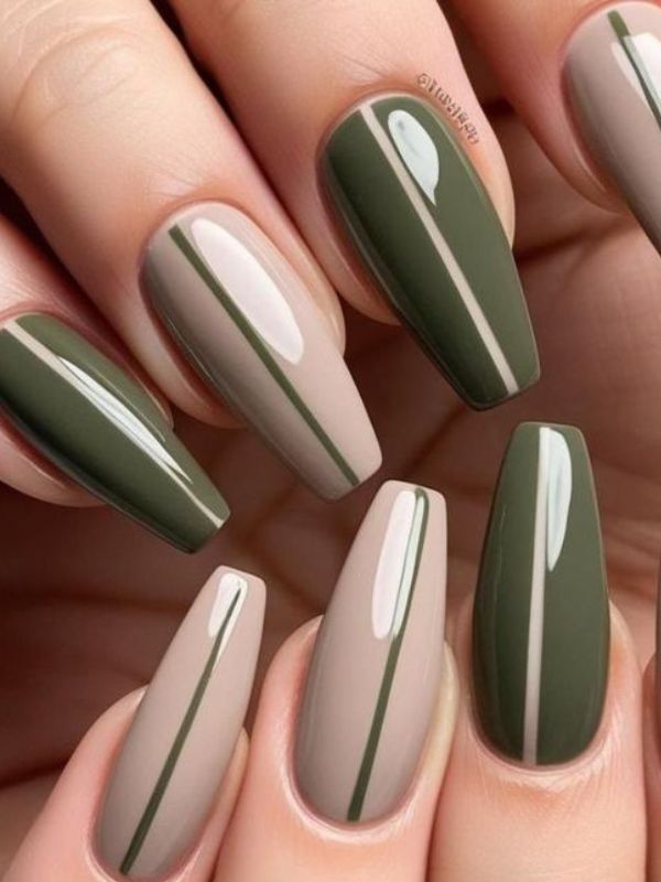 olive-green-nails