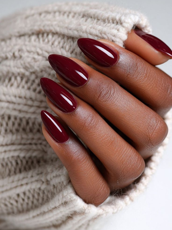 Wine-red-fall-nail-idea