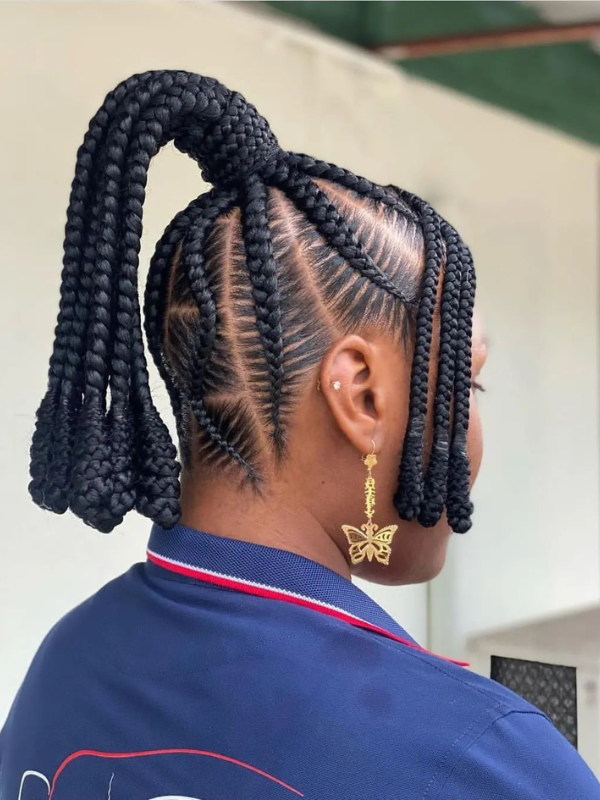 braided-ponytail-school-hairstyles for-teens