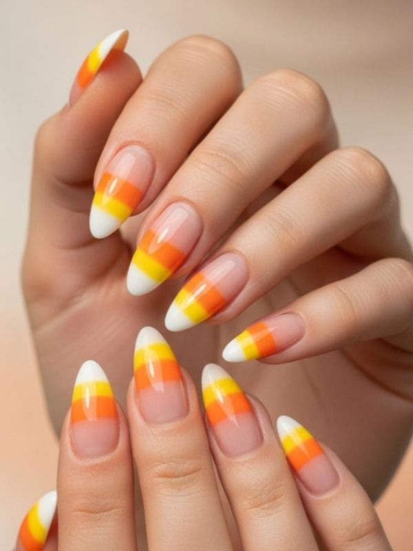 Candy-Corn-Nail-Design