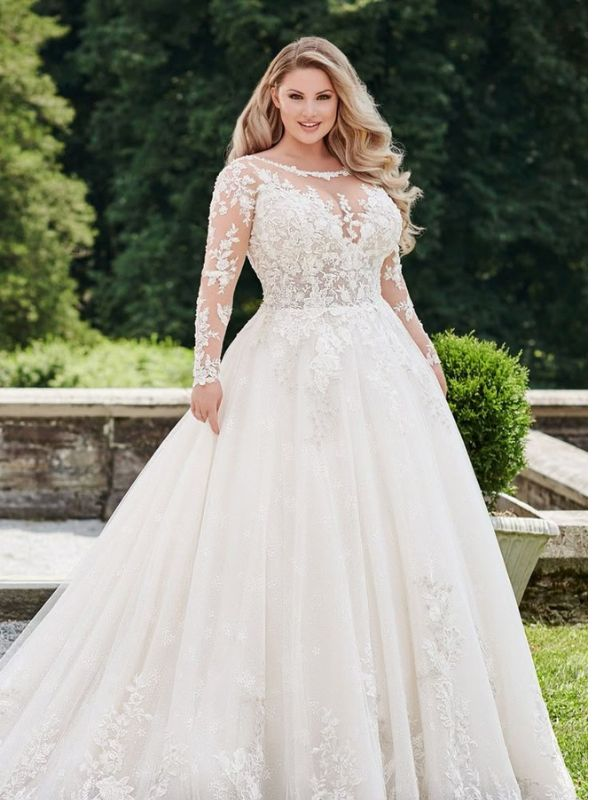 V-neck-wedding-dresses