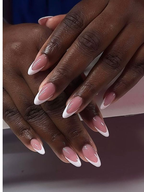 French-tips-wedding-nails
