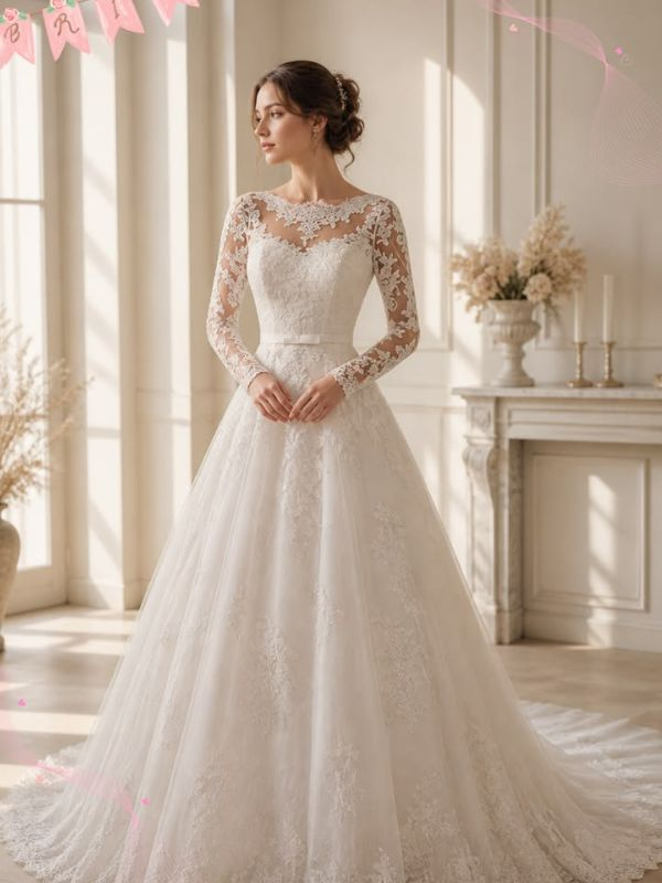wedding-gown-idea-for-petite-bride