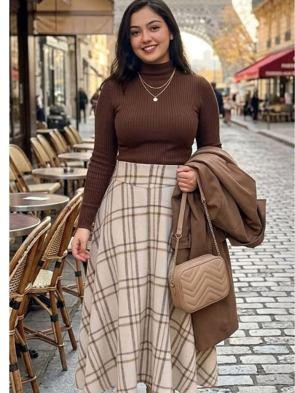 Midi-Skirt-and-Turtleneck-Sweater-outfit