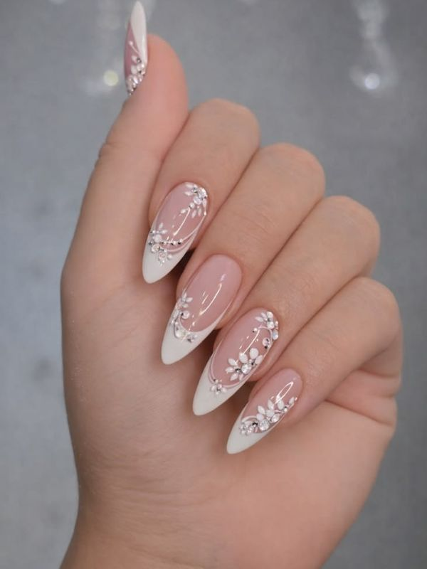 French-Tips-wedding-Nails
