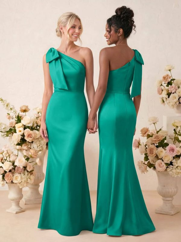One-Shoulder-bridemaids-wedding-dresses