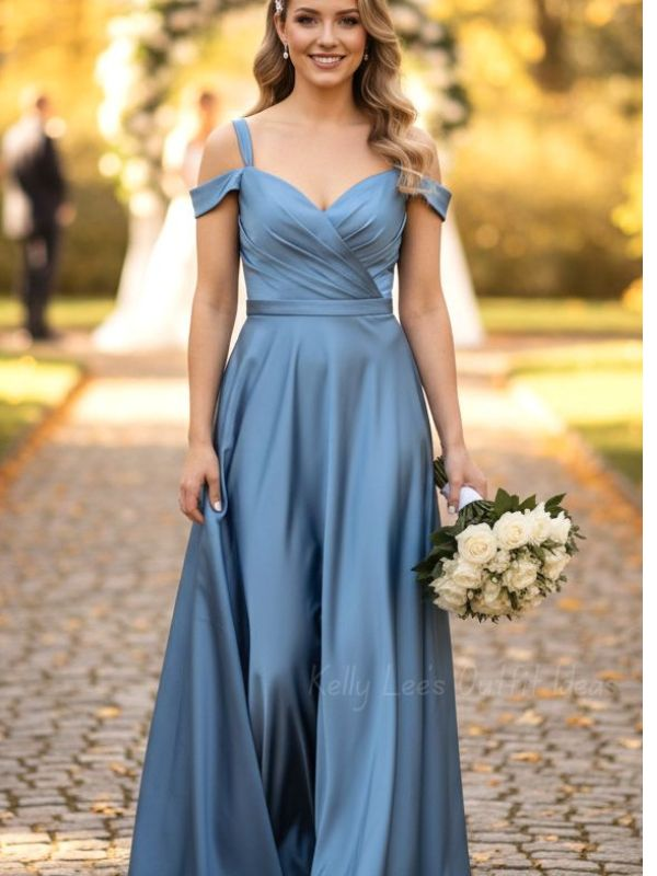 A-line-bridemaids-wedding-dress