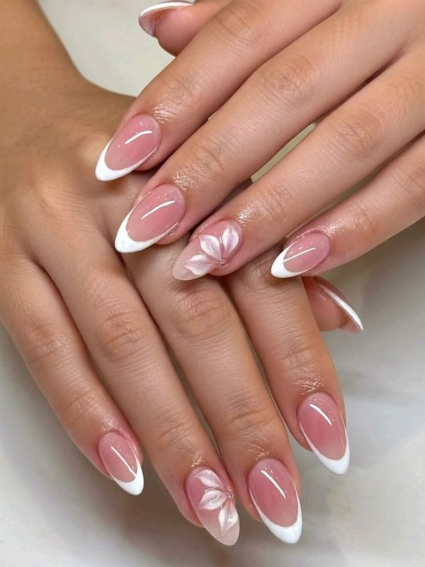 french-tips-wedding-nails