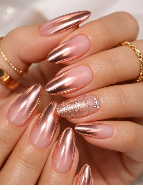 Rose-gold-wedding-nails