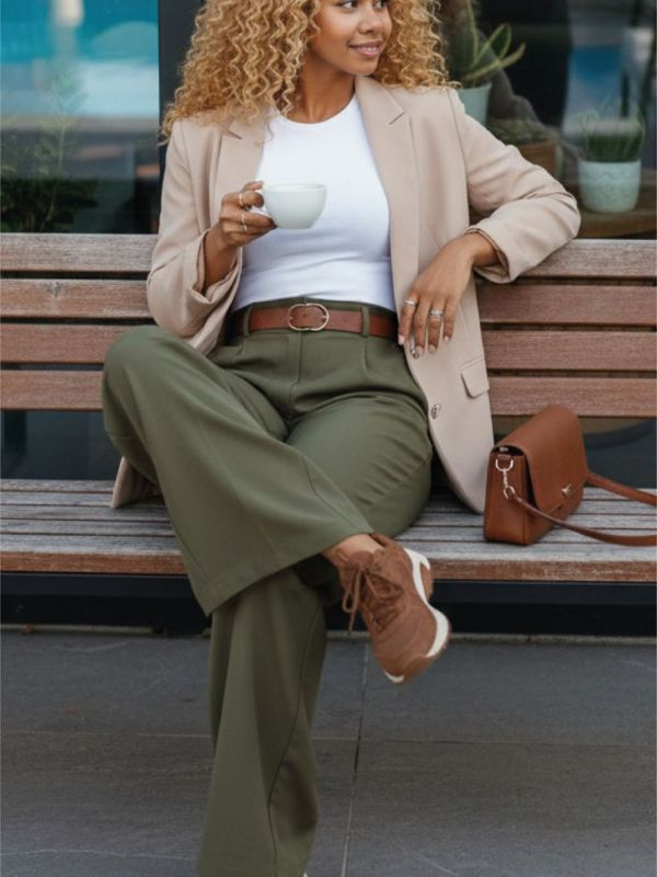 Olive-Green-and-White-thanksgiving-outfit-idea