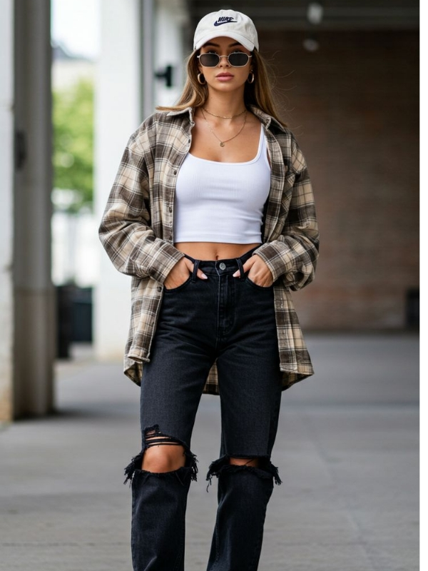 Shirt-and-jeans