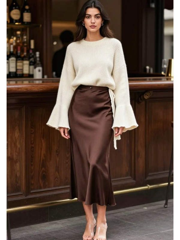 Satin-skirt-