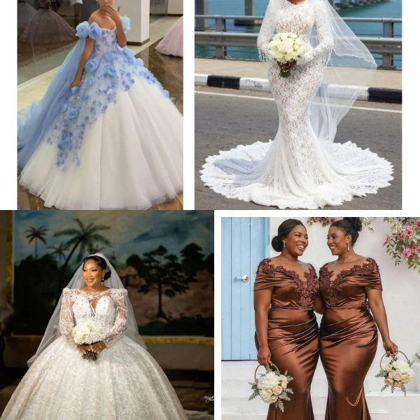 Wedding-gown-ideas-for-brides-bridesmaids-and-flower-girl