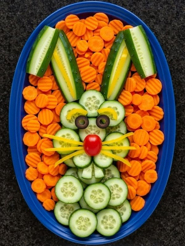 cucumber-and-carrot platter
