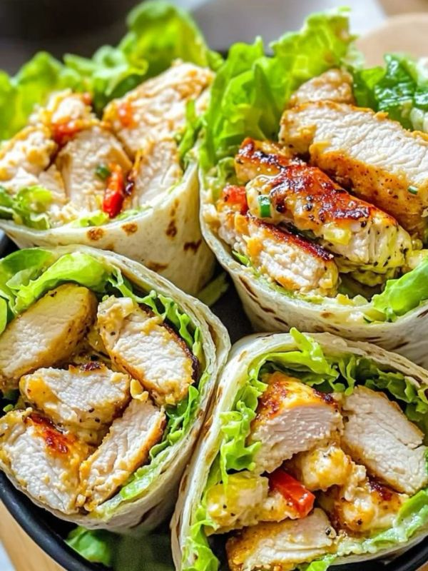 Chicken-wrap-school lunch-ideas
