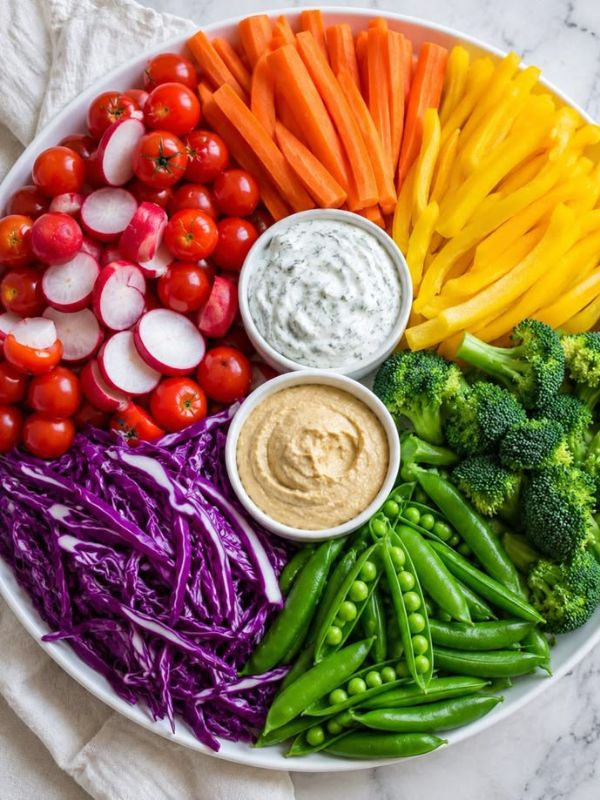 No-Cook Healthy Vegetable Platter