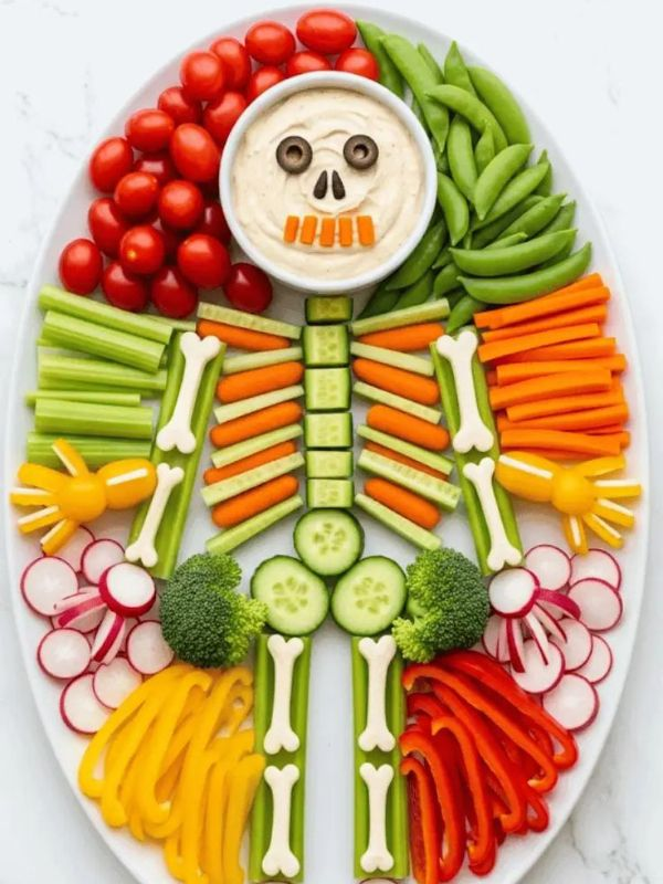 Halloween-vegetable-platter