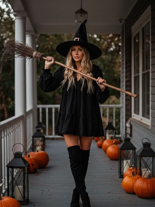Classic-witch-Halloween-costumes-ideas 