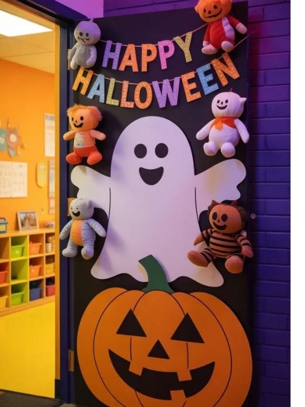 Cute-halloween-classroom-door-decor