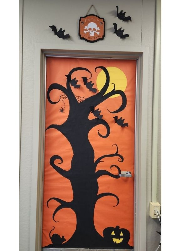 halloween-tree-classroom-door